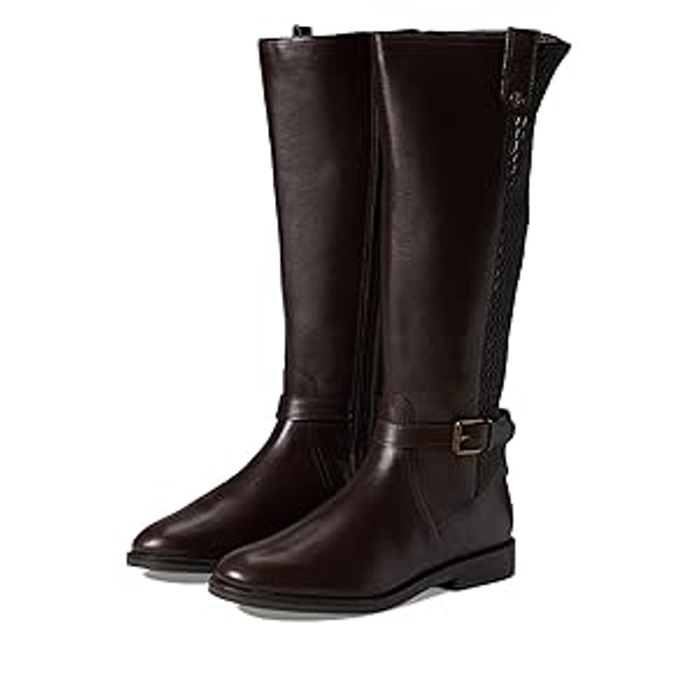 NWT Cole Haan Cape Stretch Knee High Boot - Dk Choc 9